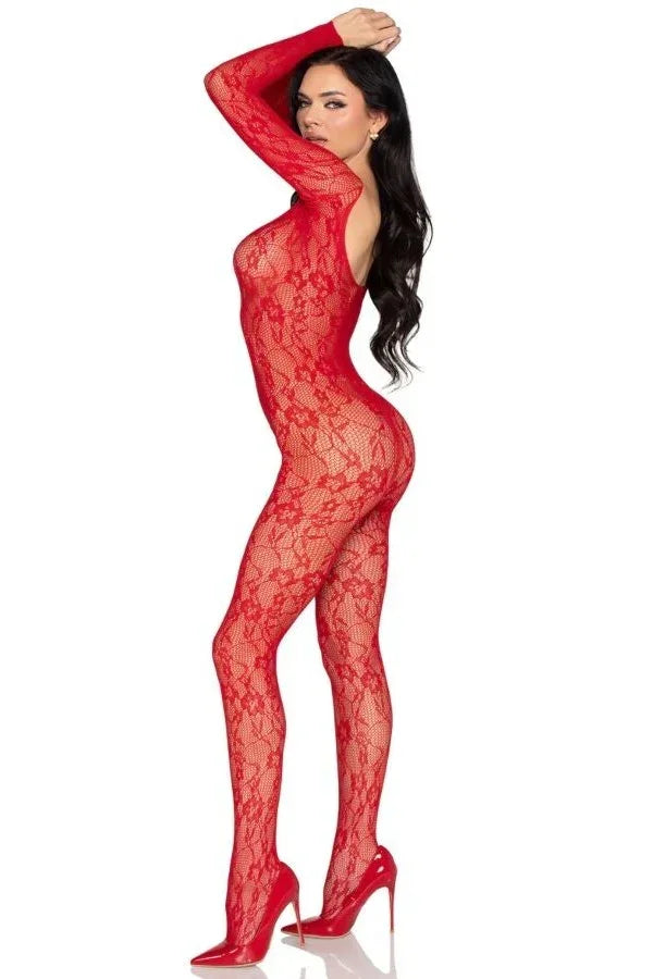 Blumenspitzen-Bodystocking