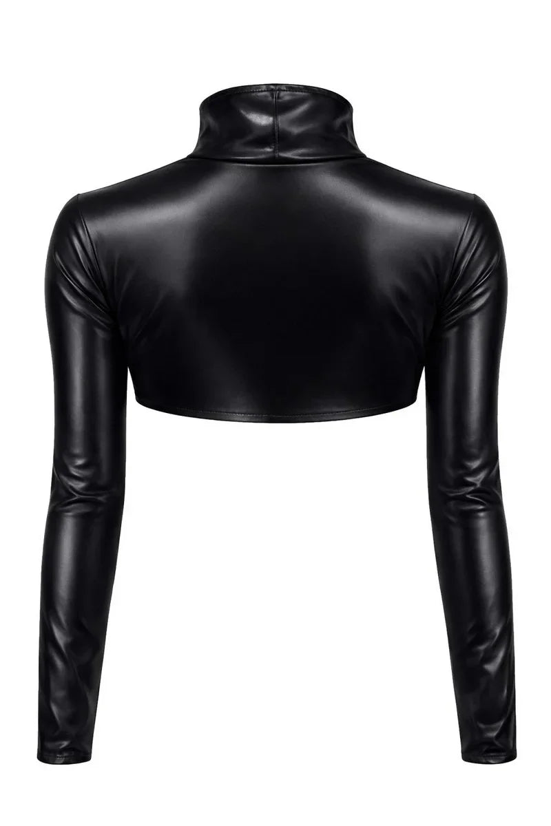 Veste wetlook par Demoniq