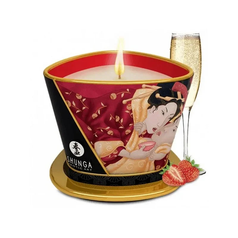 Bougie de massage parfumée par Shunga