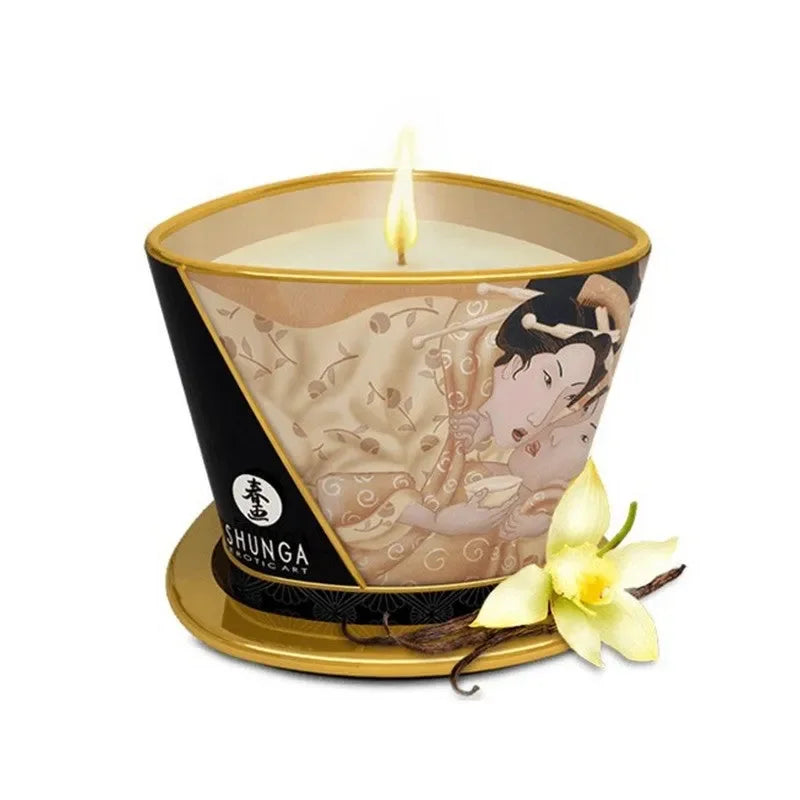Bougie de massage parfumée par Shunga