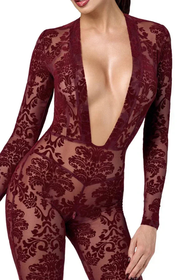 Combinaison Kink Royal F382 par Noir Handmade