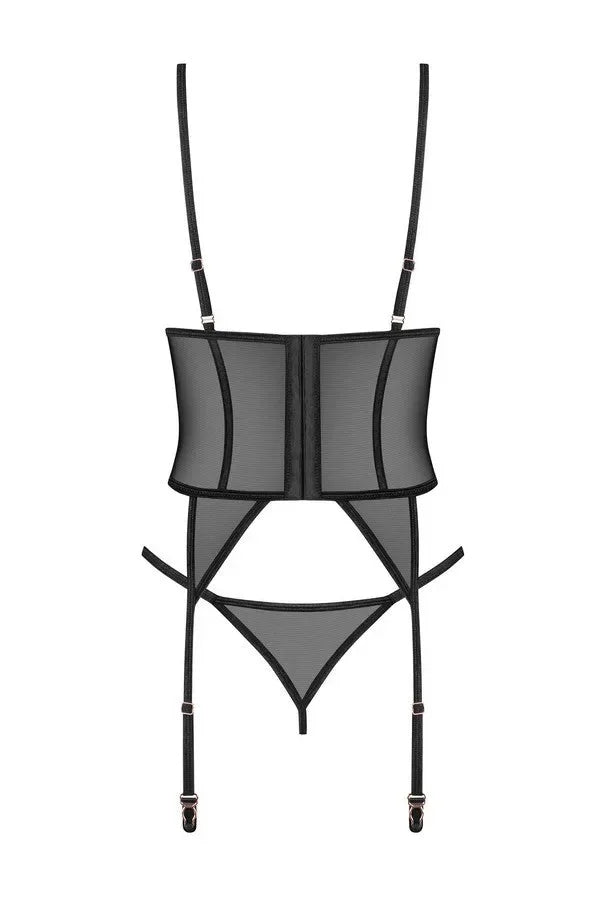 Corset ouvert & string Euridia par Obsessive