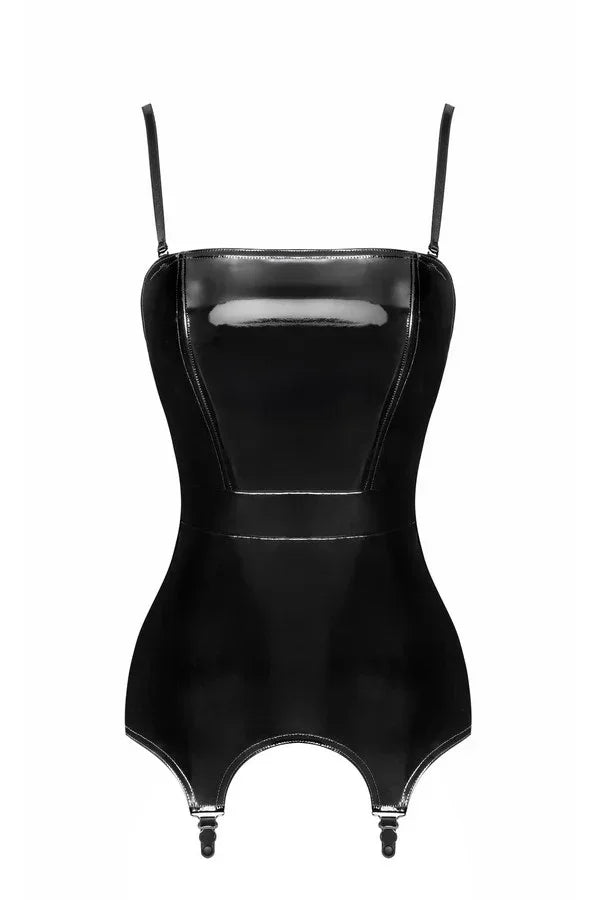 Corset vinyle Dominae F381 par Noir Handmade