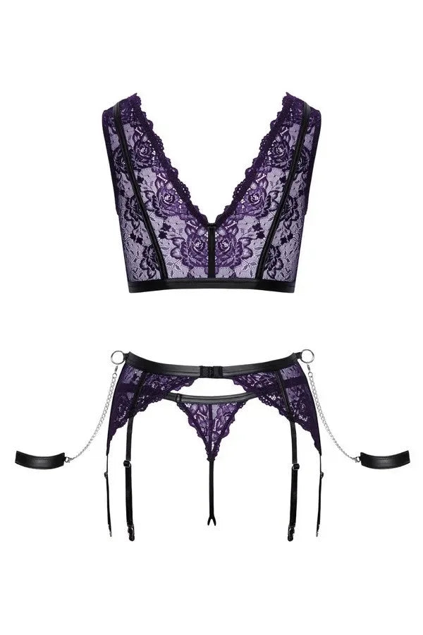Ensemble dentelle ouvert & attaches par Cottelli lingerie
