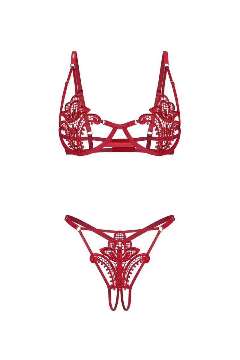 Ensemble Luise Sublim rouge par Obsessive