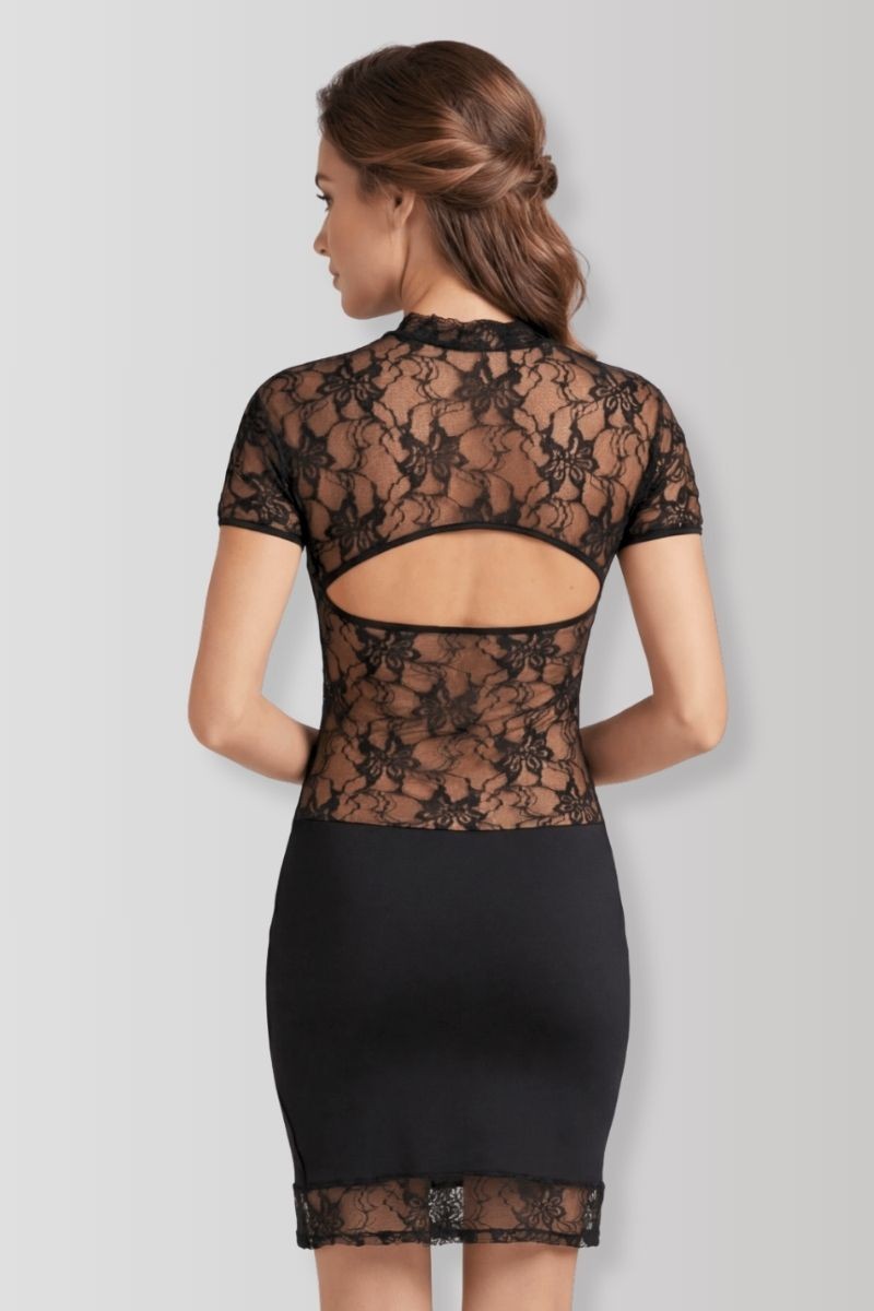 Athena Kleid mit Mao-Kragen