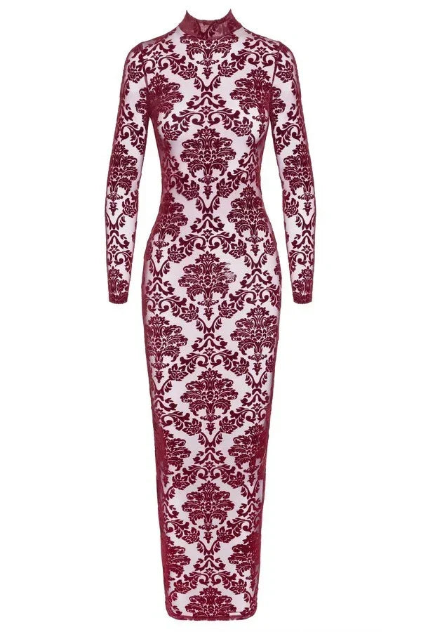 Robe longue Kink Royal F383 par Noir Handmade