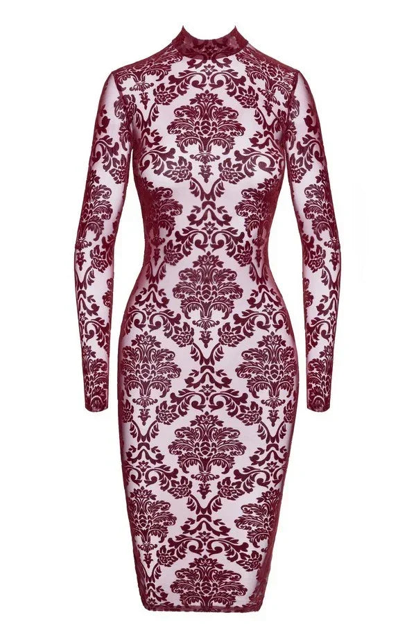 Robe midi Kink Royal F384 par Noir Handmade