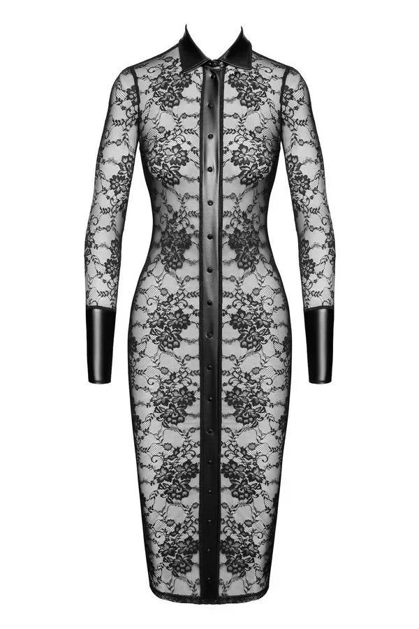 Robe ouvrable Noirelle F376 par Noir Handmade