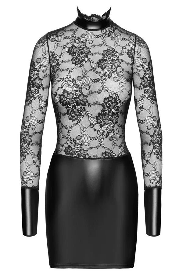 Robe résille noire Ligne Privée par Noir Handmade