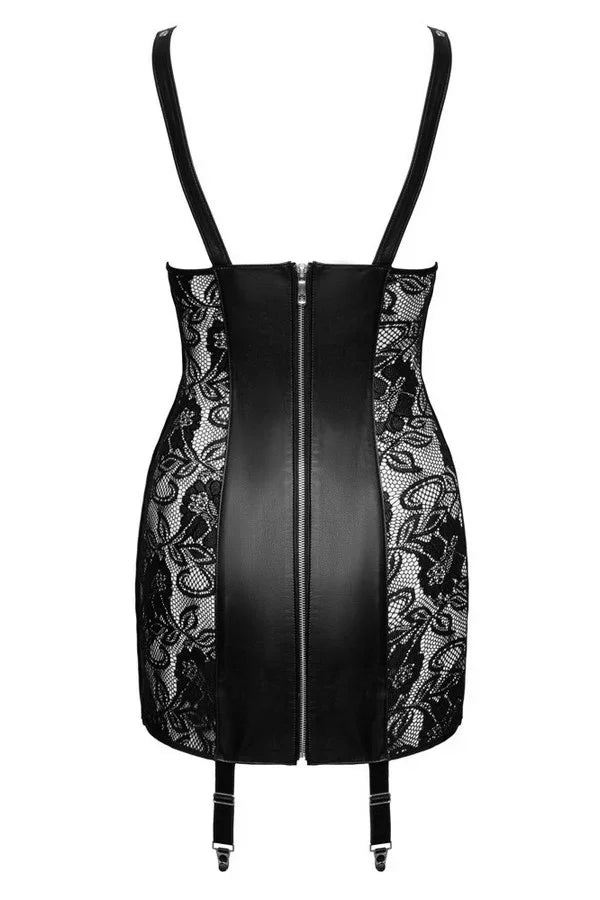 Robe ouverte en cuir par Zado