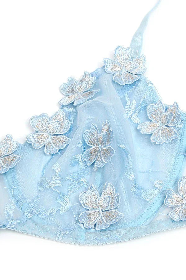 Ensemble floral bleu Céleste par Subblime