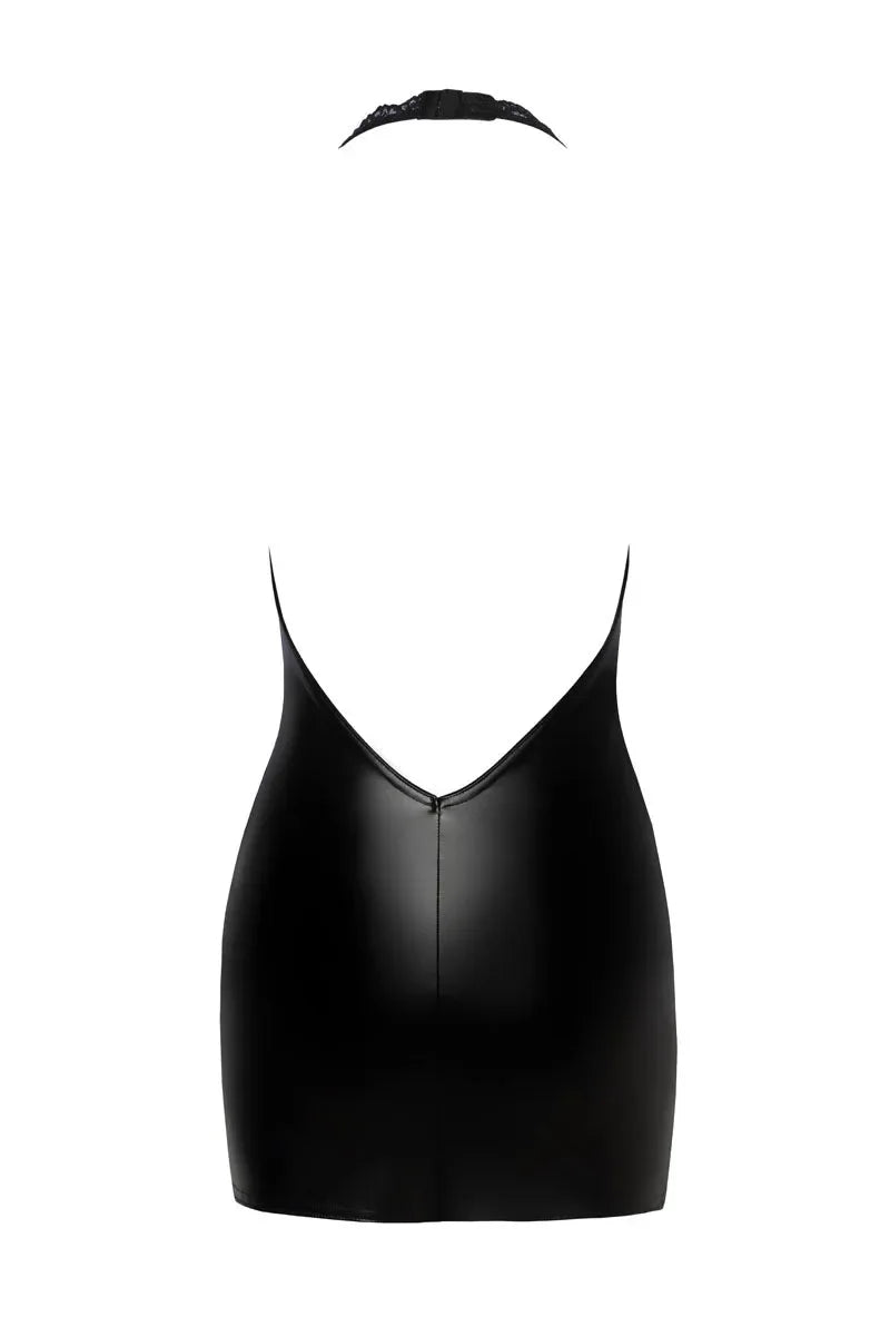 Mini-robe wetlook F283 par Noir Handmade