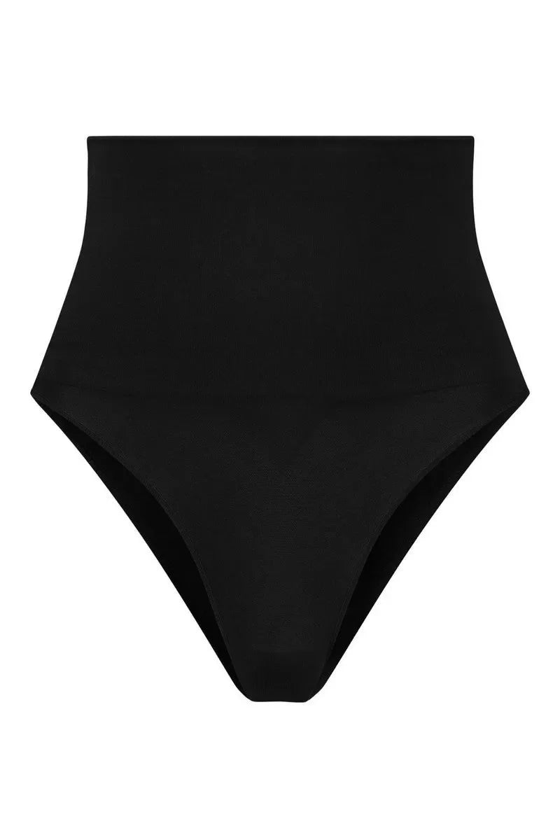 String taille haute sans couture noir par Bye Bra