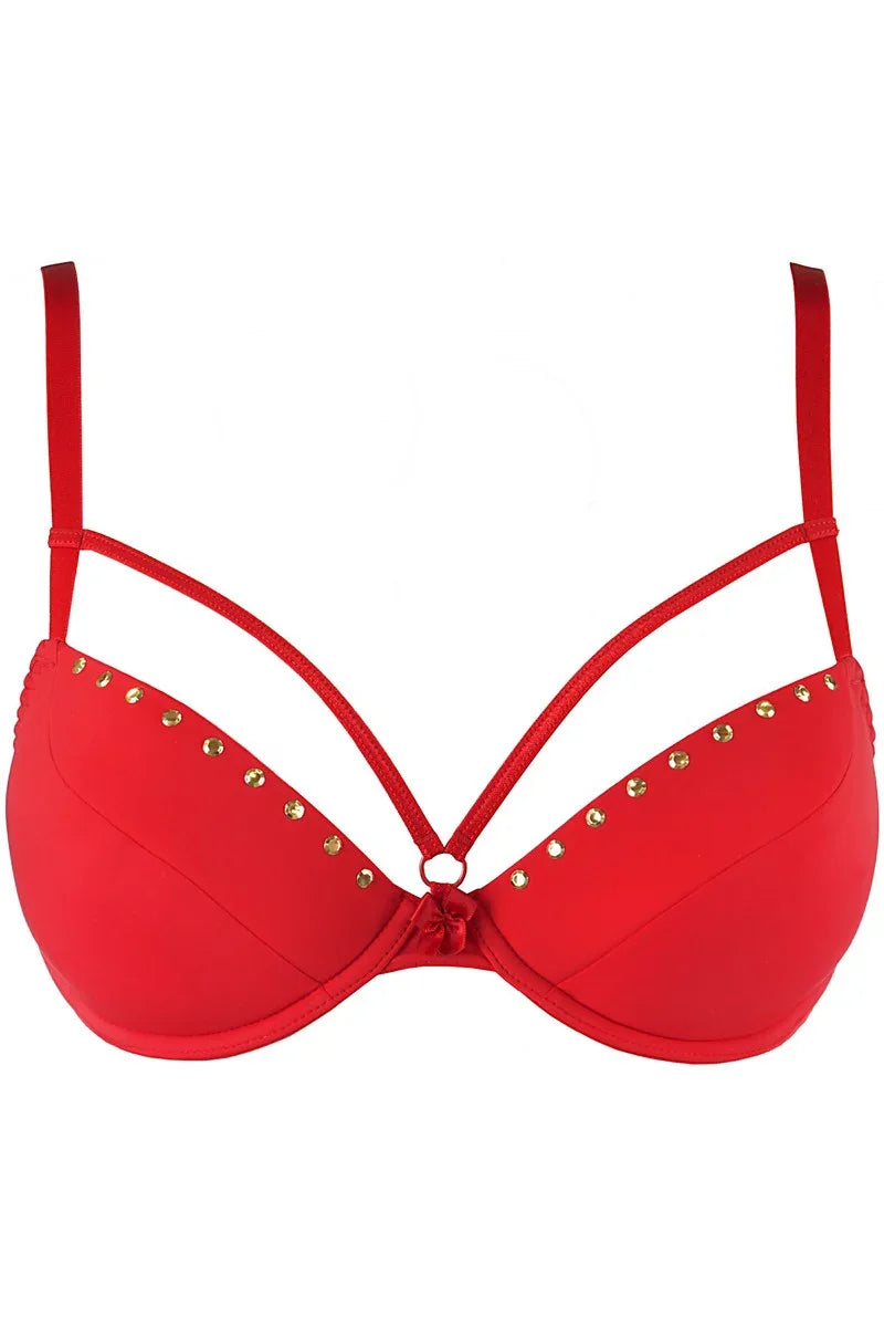 Soutien-gorge rouge V-10351 par Axami