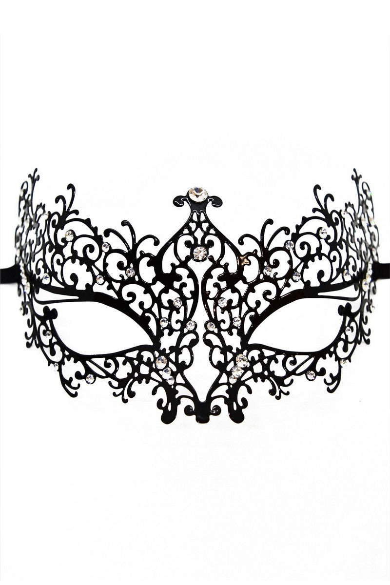 Barock-Venezianermaske mit Strass