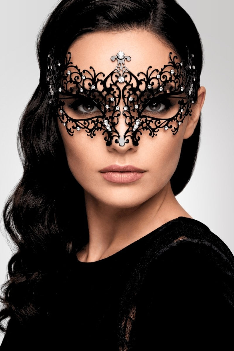Barock-Venezianermaske mit Strass