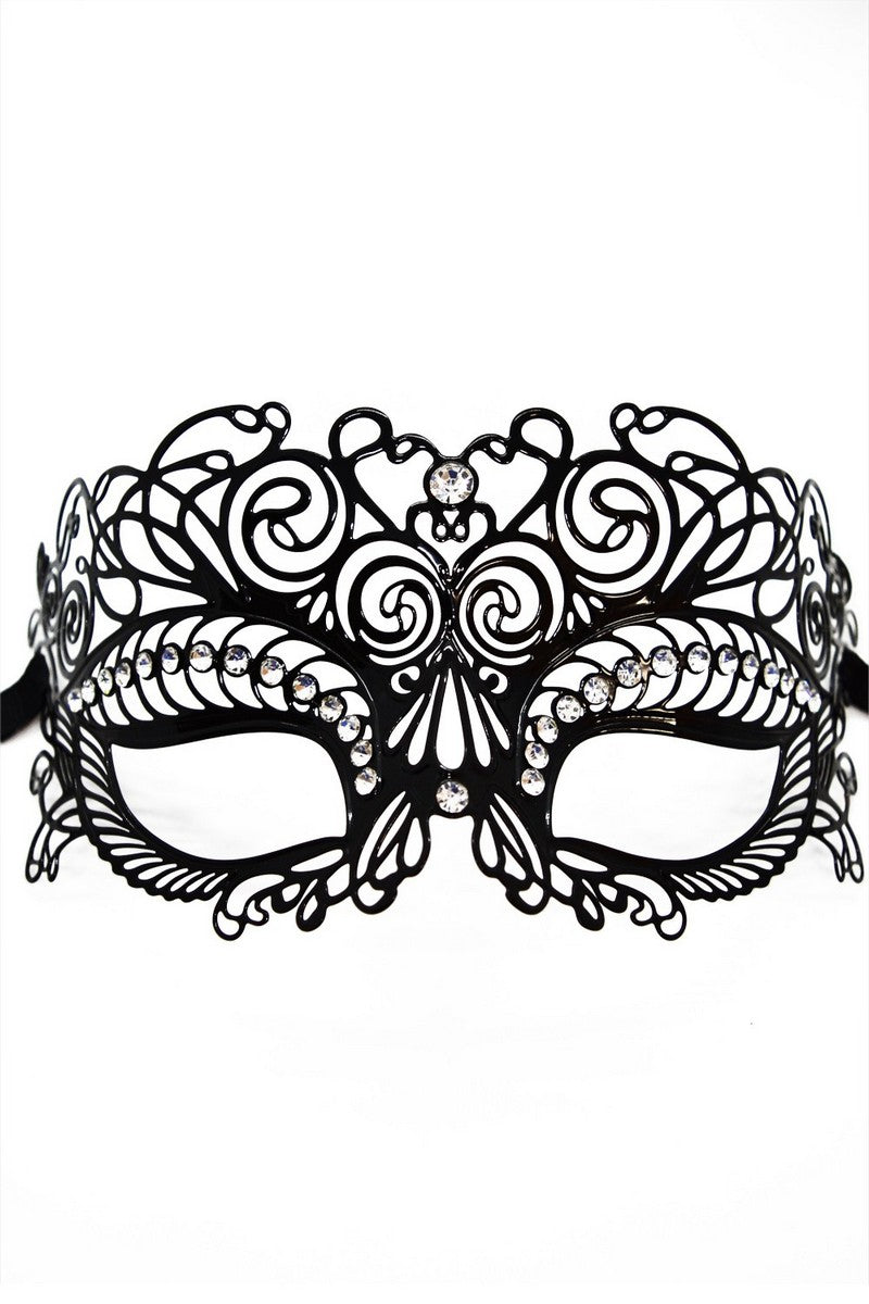 Venezianische Maske mit eingerollten