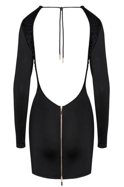 Mini-robe dos-nu zippée par Cottelli lingerie