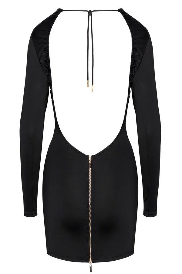 Mini-robe dos-nu zippée par Cottelli lingerie