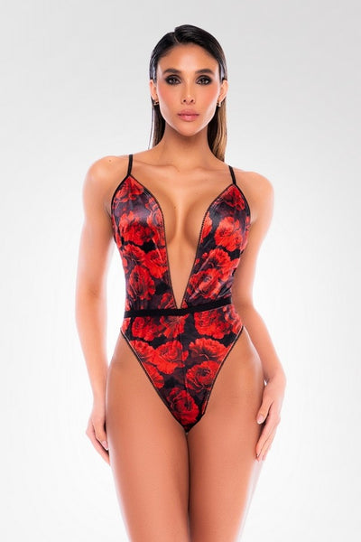 Body mit Rosenprint
