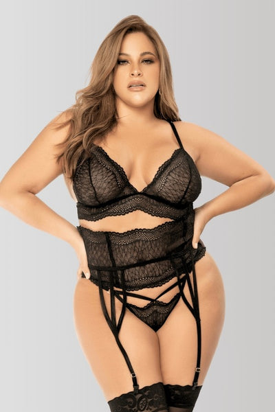 Whimsical Lace 3-teiliges Spitzen-Set