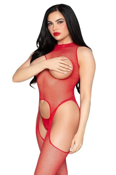 Offener Netz-Bodystocking