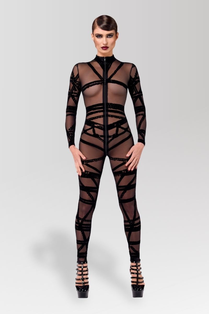 Bondesque F357 Netz-Catsuit