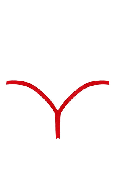 Roter Netz-String F420