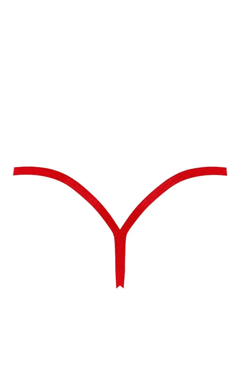Roter Netz-String F420