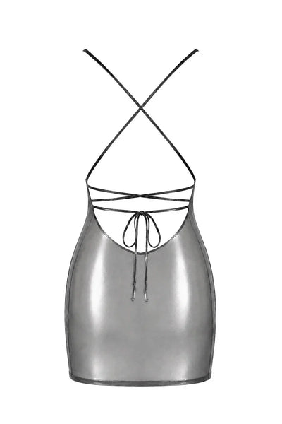 Kurzes Metallic-Kleid F428