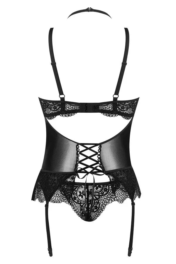 Guêpière noire Fantasy par Beauty Night