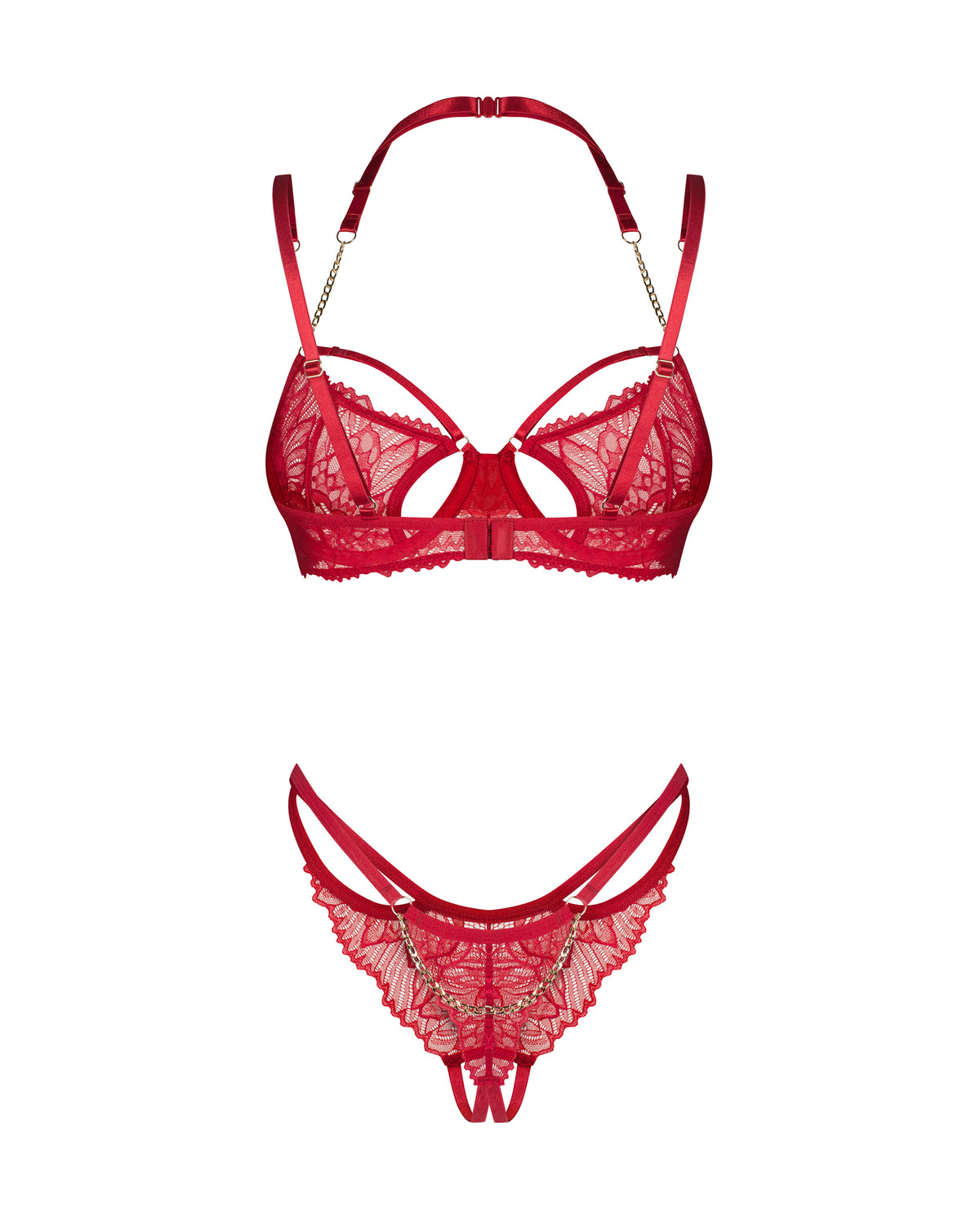 Rotes Dessous-Set Matildea