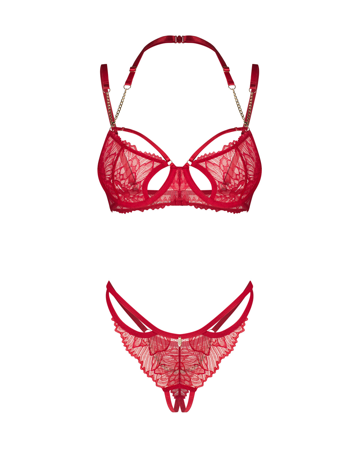 Rotes Dessous-Set Matildea