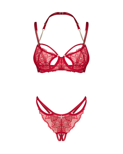 Rotes Dessous-Set Matildea