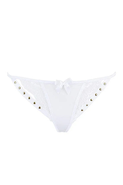 String blanc à rivets V-9798 par Axami