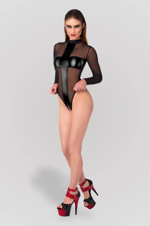 Body bi-matière Ligne Privée par Noir Handmade