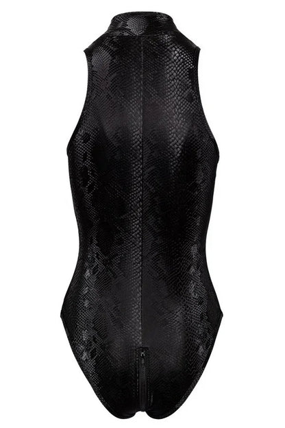 Body peau de serpent noir par Cottelli lingerie