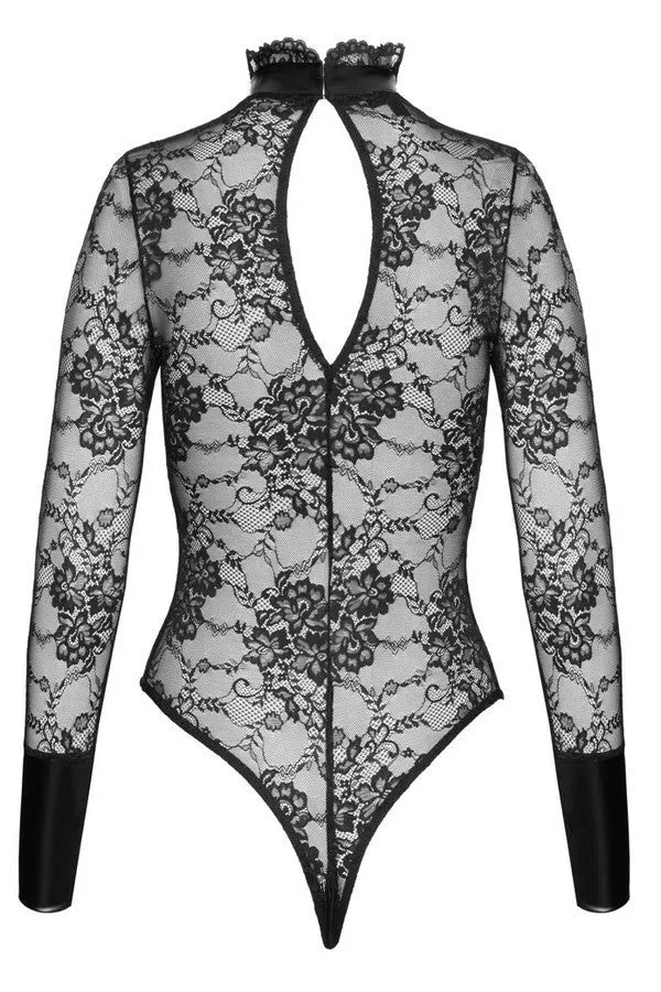 Body résille arabesque Ligne Privée par Noir Handmade