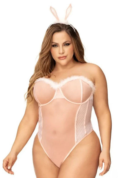 Costume Lapine rose + par Mapalé lingerie