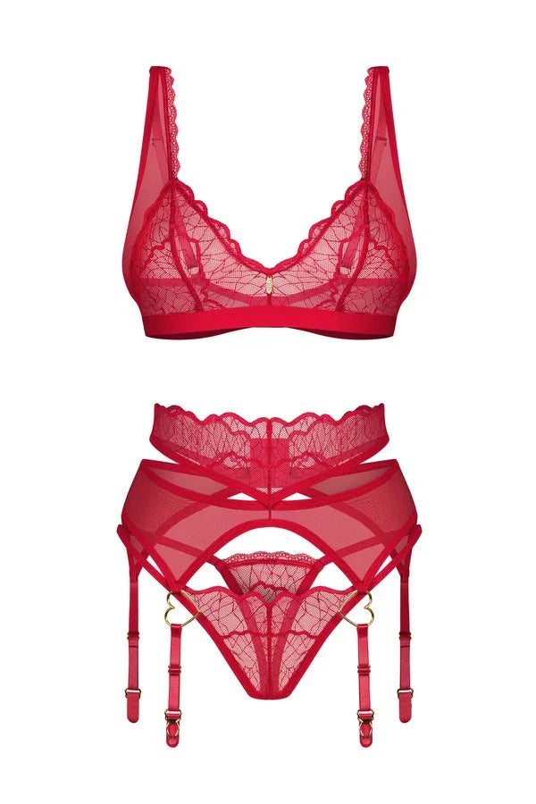 Ensemble jarretelles Cupide Desir par Obsessive