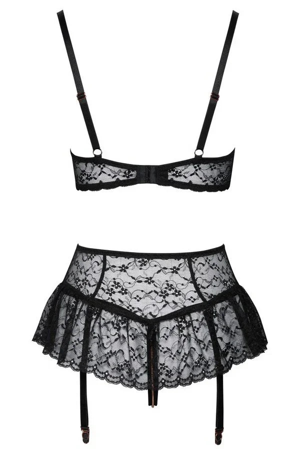 Ensemble jupe & jarretelles par Abierta Fina