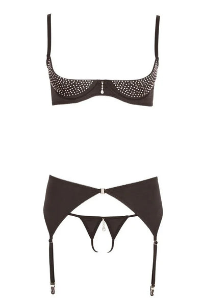 Ensemble ouvert à strass par Abierta Fina