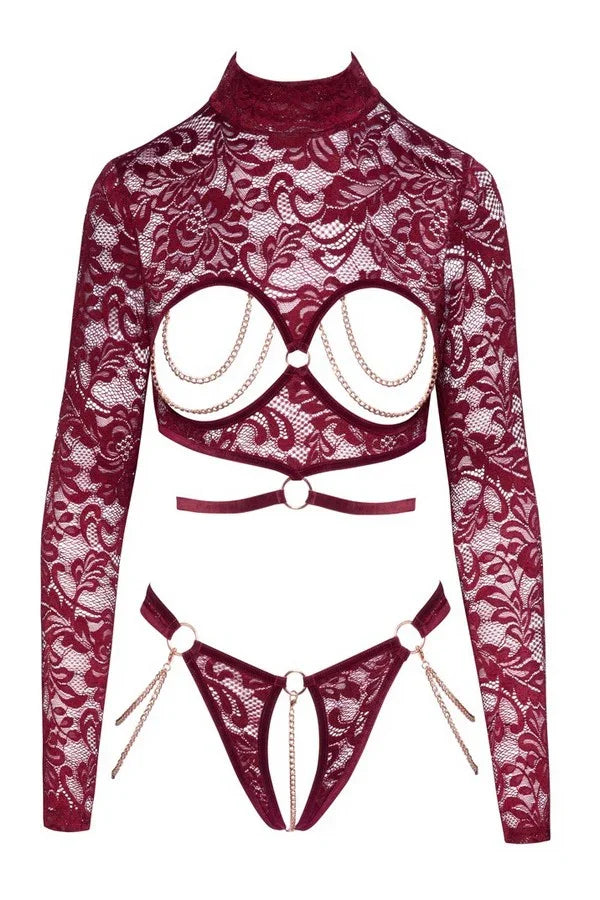 Ensemble top ouvert par Abierta Fina