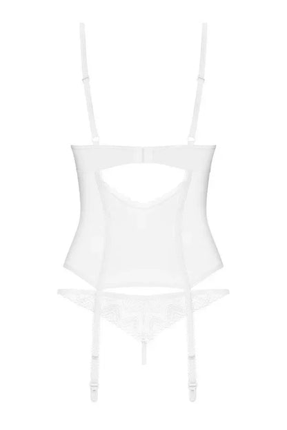 Guêpière blanche Alissium par Obsessive