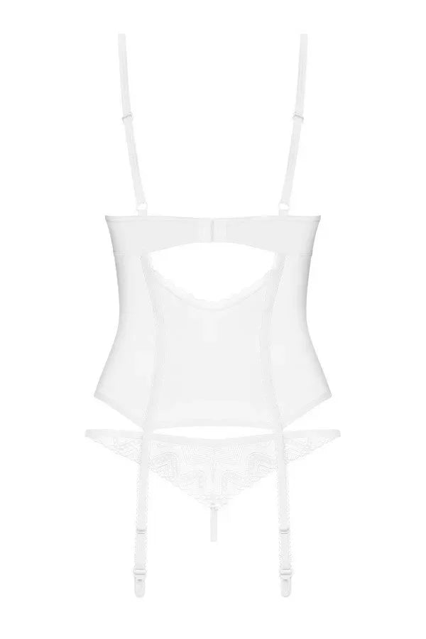 Guêpière blanche Alissium par Obsessive