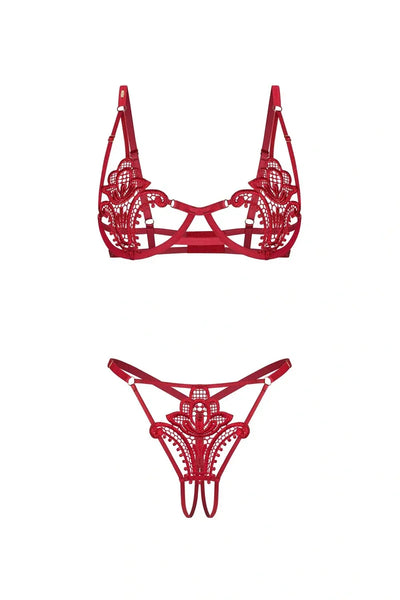 Ensemble Luise Sublim rouge par Obsessive