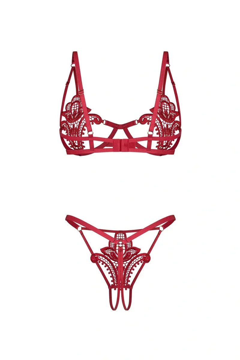 Ensemble Luise Sublim rouge par Obsessive