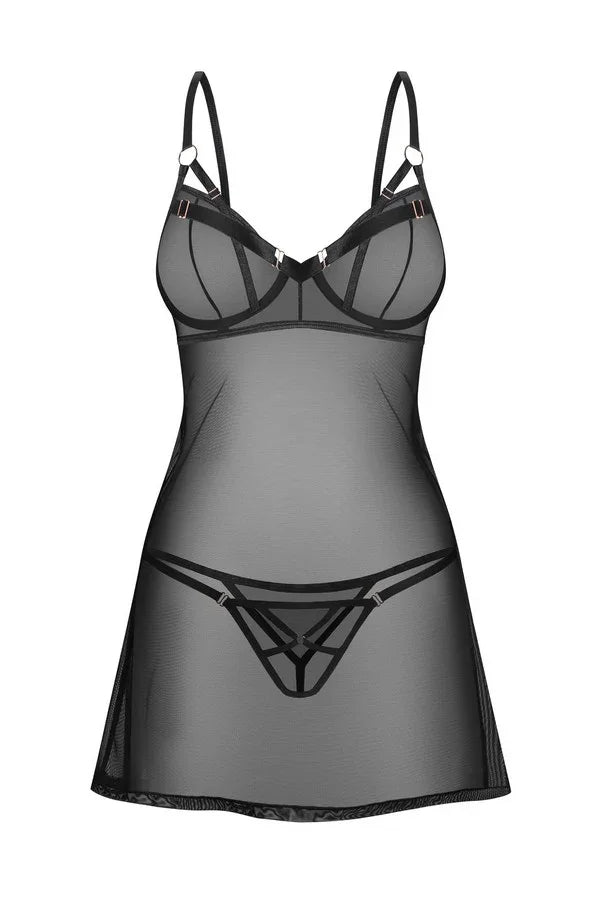 Nuisette noire Euridia par Obsessive