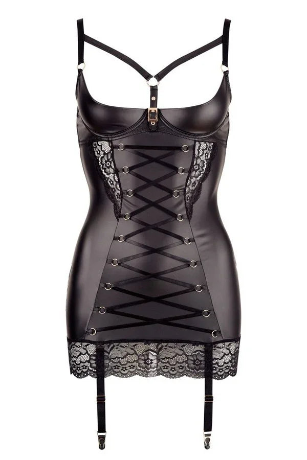 Nuisette ouverte noire (M) par Abierta Fina